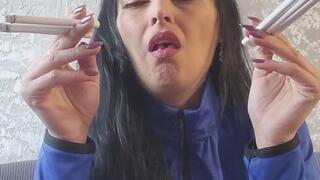 Smoking 6 cigarettes by Anna Sparkle