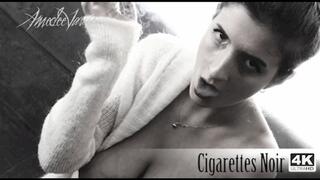 Cigarettes Noir (FHD) - Noir Dame Smoking Cigarillo and Flashing Bodacious Boobies!