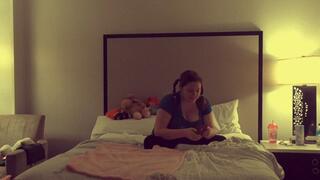 Cutting Up Panties During Suppository Punishment