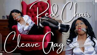 Red Chair Cleave Gag: BOUND BUSTY SECRETARY STRUGGLES & SQUIRMS IN 4K