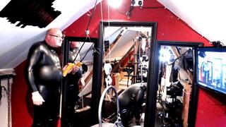 Black Rubber Suspension Bondage