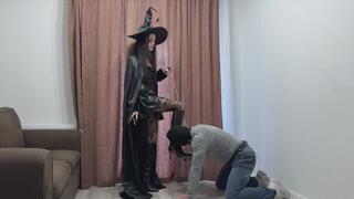 Eastern Goddess s Leather Boot Bondage Ballbusting Discipline part 3