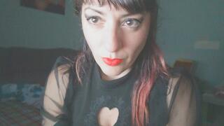 Wearing latex gloves