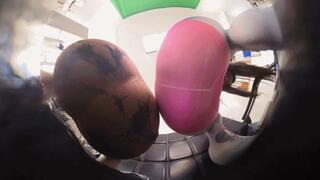 6K VR360 LELE ERER's big butt shames and crushes the dwarf