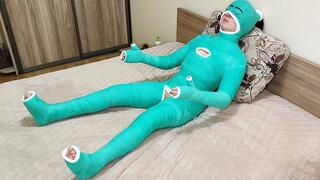 Full body cast, blind and helpless doll