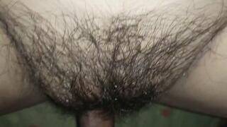I got pleasure in fucking the hot pussy of a desi girl after making her on the bed in the cold weather.