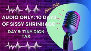 AUDIO ONLY 10 Days of Sissy Shrinkage -Day 8 Tiny Dick Tax