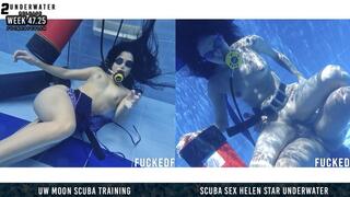 WEEK 47 COMPILATION Underwater training bubbles Moonblack Helen Star Scuba sex