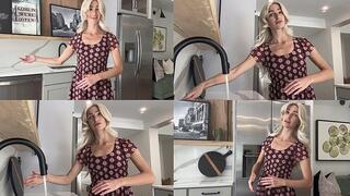 Fembot welcomes you home and MALFUNCTIONS while trying to cook you dinner