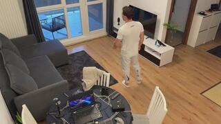 POV Voyeur, Control: Hacker enters a known boxer's surveillance system and deploys mind control sounds immediately rendering him obedient on command