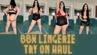 BBW Lingerie Try On Haul 720p