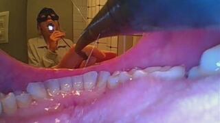 Yawning with you looking out