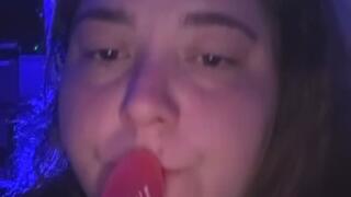 Deepthroating like my life depends on it.