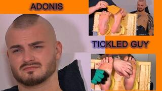 Tied up ticklish boy Adonis