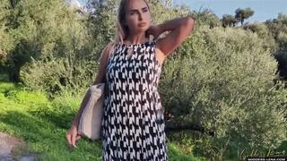 Lena’s Sensual Walk — Nude Nylon Elegance & Mesmerizing Foot Aesthetics