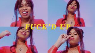 FUCK'D UP- Ebony Femdom Goddess Rosie Reed Slave Mind Fuck Domination Sniffing Instructions- 1080p HD