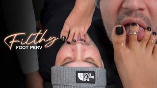 Eat My Sock Lint & Toe Jam - Mistress Enola - Total foot worship and foot gagging as punishment