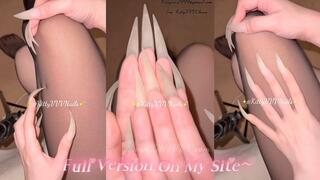 Tights, underwear and my long natural fingernails