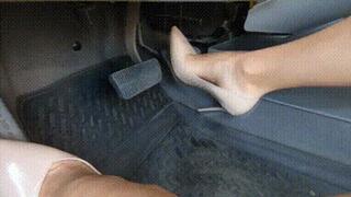 Convulsion from electric shock in my leg does not allow me to push gaspedal haf