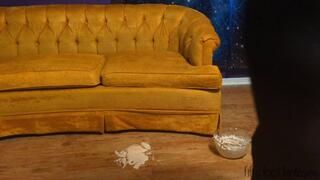 Fifi steps into marshmallow goo wearing black nylongs get stuck and struggles until the nylons are stripped off *discounted replay in case you missed it*