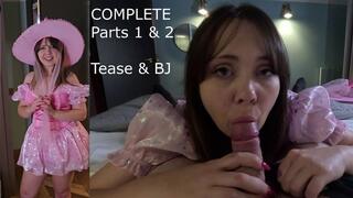 Cherry English - A Very Good Witch Pts 1 & 2 COMPLETE 1080p - Costume tease and blowjob