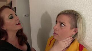 Waitress Kyla Keys Drained by Vampire Evangeline
