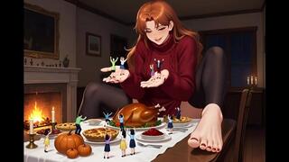 Giantess Confessions #71B: Thanksgiving Tiny Torments (Animated)
