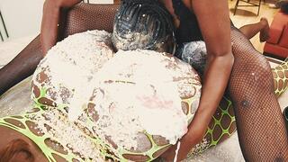 19 yo Tonya’s EXTREME Messy Fart Breakfast – Mummified in Cling Film & Smothered with Wet Farts, Yogurt, Peanut Butter, Oats, Marshmallow Cream & Caramel