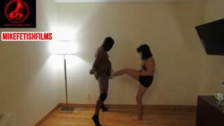 EXTREME ASIAN PRINCESS BALLKICKING BAREFOOT