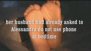 Alessandra in don't use cell phone at bedtime.