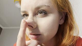 Nose tease, nose picking!