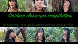 AYANAMI smoking outdoor close-ups compilation