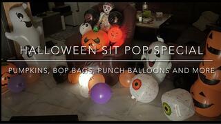HALLOWEEN Special - Inflatable Pumpkins, Bop Bags, Punch and Foil Balloons Sit to Pop and more!