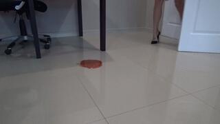 slip and get stuck in glue m