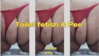 Ssbbw toilet fetish & peeing