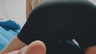 Sitting on my Helpers Face!