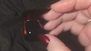 Harlow's long tapping nails