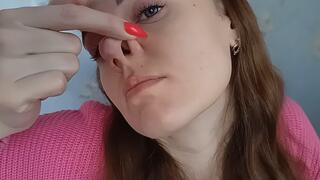 delicate penetration into the nasal holes