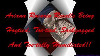 Ariana Sweaty Sock gagged, Tightly Hogtied, Toe-tied, Foot Worshipped & Humiliated in: Humiliation Retaliation! RE EDIT 2024 *NEW PREVIEW*