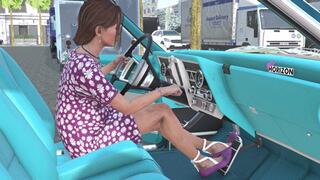 Oldsmobile Tornado Cranking Template - Kelly Pregnant in Lace Up Flats 1080p