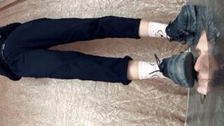 Unprincipled college girl tramples guy`s floor-face (part 1 of 2), flo383x 1080p