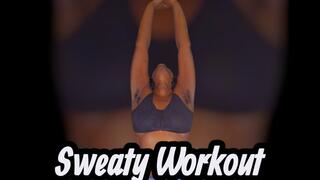 Intense Booty Sweat Tease: Hairy Armpit Goddess home workout