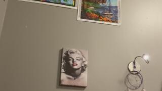 Glass Dildo fucking my tight pussy