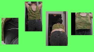 ASMR New Levi's Sound Check w Tit Flash