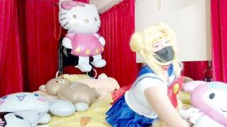 Giant Hello Kitty and friends