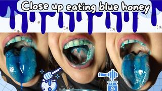 Staining my teeth, tongue, and throat blue