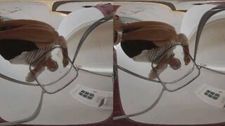 3DVR180 ANNA's buttocks were trampled and humiliated