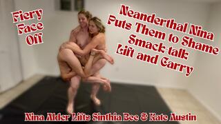 Kate Austin and Sinthia Bee Lift & Carry Smack Talk Fail Until Neanderthal Nina Lifts BOTH Girls Epic Fetish Lifts and Amazon Power