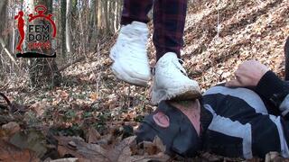 100+ stomps on tennis ball in slave teeth