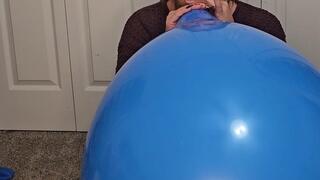 Cozy Sweater 24 inch Blue Balloon Blow to pop B2P - Floor Inflation